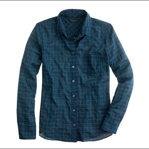 J Crew Plaid boyfriend button up